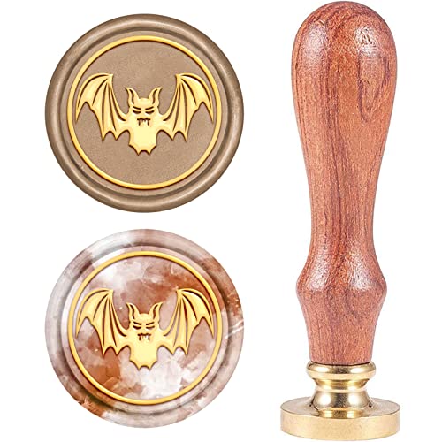 CRASPIRE Fledermaus Wachs-Siegel-Stempel, Tierversiegelungswachsstempel Retro Holzstempel Wachssiegel 25 mm Abnehmbar Messingdichtung Holzgriff Für Umschläge Einladungen Hochzeit Verschönerung CRASPIRE Fledermaus Wachs-Siegel-Stempel, Tierversiegelungswachsstempel Retro Holzstempel Wachssiegel 25 mm Abnehmbar Messingdichtung Holzgriff Für Umschläge Einladungen Hochzeit Verschönerung von craspire