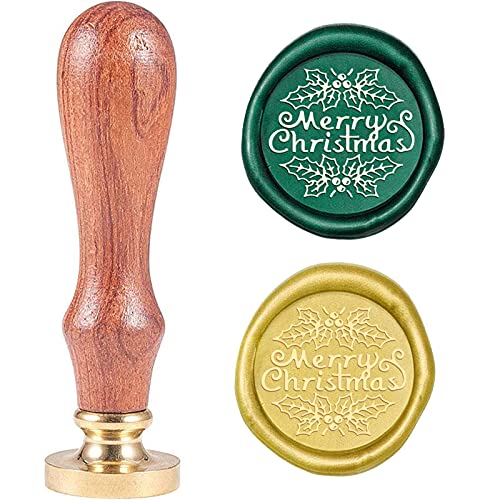 CRASPIRE Frohe Weihnachten Siegelwachsstempel Mistelzweig X'MAS EVE Wachssiegel-Stempelkopf Mit Holzgriff Heiligabend Für Weihnachtseinladungen Umschlagkarten Geschenkdekoration CRASPIRE Frohe Weihnachten Siegelwachsstempel Mistelzweig X'MAS EVE Wachssiegel-Stempelkopf Mit Holzgriff Heiligabend Für Weihnachtseinladungen Umschlagkarten Geschenkdekoration von craspire