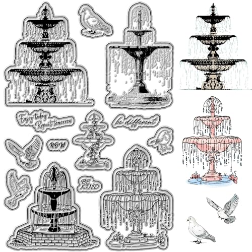craspire Garden Geyser Klare Gummistempel, Taube, Vintage, Wiederverwendbare Transparente Silikonstempelsiegel Für Die Erstellung von Tagebüchern, Karten, Scrapbooking, Fotoalben, Dekoratives DIY, craspire Garden Geyser Klare Gummistempel, Taube, Vintage, Wiederverwendbare Transparente Silikonstempelsiegel Für Die Erstellung von Tagebüchern, Karten, Scrapbooking, Fotoalben, Dekoratives DIY, von craspire