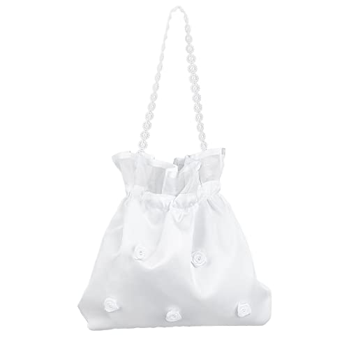 craspire Geldbeutel Für Die Hochzeit, Satin, Geldbeutel Für Die Hochzeit, Weiße Rose, Satin, Blume, Verziert, Handtasche Mit Perle Für Dollar-Tanz, Brautgeldbeutel, Hochzeitsgeschenk, Party craspire Geldbeutel Für Die Hochzeit, Satin, Geldbeutel Für Die Hochzeit, Weiße Rose, Satin, Blume, Verziert, Handtasche Mit Perle Für Dollar-Tanz, Brautgeldbeutel, Hochzeitsgeschenk, Party von craspire