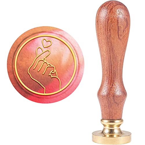 CRASPIRE Geste Für Herz Wachs-Siegel-Stempel, Handversiegelnde Wachsstempel Retro Holzstempel Wachssiegel 25 mm Abnehmbar Messingdichtung Holzgriff Für Umschläge Einladungen Hochzeit Verschönerung CRASPIRE Geste Für Herz Wachs-Siegel-Stempel, Handversiegelnde Wachsstempel Retro Holzstempel Wachssiegel 25 mm Abnehmbar Messingdichtung Holzgriff Für Umschläge Einladungen Hochzeit Verschönerung von craspire