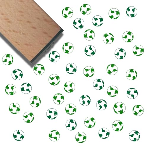 craspire Globus Holzstempel Mini Stempel Aus Natürlichem Holz Wiederverwendbar Vintage Erde Dekorativer Lustiger Druck Journaling Kleine Siegel Für Scrapbooking Tagebuch Kartenherstellung Planer DIY von craspire