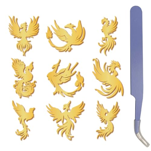 craspire Goldene Metallaufkleber Phenix Aufkleber Mit Pinzette Wasserfest Selbstklebende Goldene Aufkleber Selbstklebende Rückseite Metallaufkleber Für Scrapbooking DIY Harzhandwerk Wasserflaschen craspire Goldene Metallaufkleber Phenix Aufkleber Mit Pinzette Wasserfest Selbstklebende Goldene Aufkleber Selbstklebende Rückseite Metallaufkleber Für Scrapbooking DIY Harzhandwerk Wasserflaschen von craspire