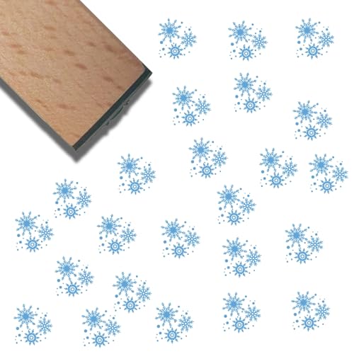 craspire Holzstempel Mit Schneeflocke Winter Mini Naturholz Wiederverwendbar Niedlicher Dekordruck Lustiger Journaling Stempel Kleine Siegel Für Weihnachten Scrapbooking Tagebuch Kartenherstellung von craspire
