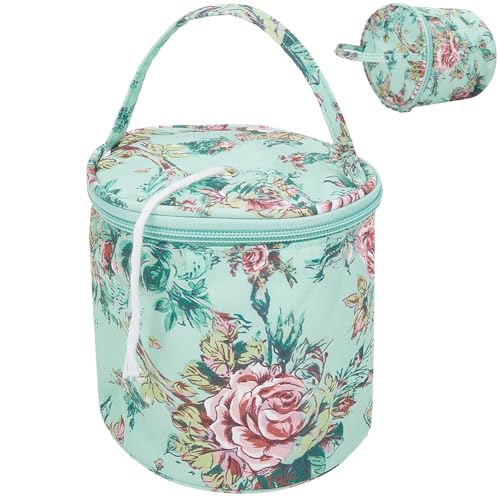 craspire Kleine Garntasche In Blumengrün Mini Garn Aufbewahrungstasche Mit Löchern Tragbarer Garn Aufbewahrungskoffer Mini Projekt Organizer Häkelgarn Nähzubehör Zum Tragen von Häkelnadeln craspire Kleine Garntasche In Blumengrün Mini Garn Aufbewahrungstasche Mit Löchern Tragbarer Garn Aufbewahrungskoffer Mini Projekt Organizer Häkelgarn Nähzubehör Zum Tragen von Häkelnadeln von craspire