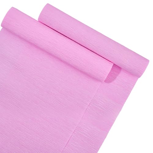 craspire Krepppapier 2 Rolle 25 m X 25cm Rosa Zum Selbermachen Blumenverpackung Basteln Geburtstagsparty Seidenpapier Dekorationen Hochzeitsdekorationen Handgefertigt Für Feiern Abschlussfeiern von craspire
