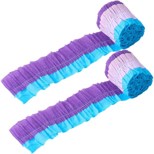 craspire Krepppapier Luftschlangen 2 Rolle 3 m X 7cm Blau Violett Seidenpapier Dekoration Für Geburtstagsfeiern Hochzeiten DIY Bastelarbeiten Zum Feiern von Abschlussfeiern Jubiläen Brautpartys craspire Krepppapier Luftschlangen 2 Rolle 3 m X 7cm Blau Violett Seidenpapier Dekoration Für Geburtstagsfeiern Hochzeiten DIY Bastelarbeiten Zum Feiern von Abschlussfeiern Jubiläen Brautpartys von craspire
