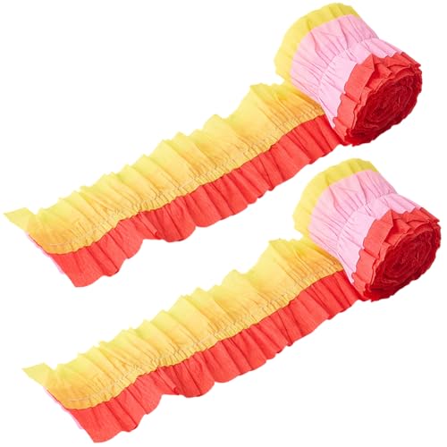 craspire Krepppapier Luftschlangen 2 Rolle 3 m X 7cm Rot Rosa Gelb Seidenpapier Dekorationen Für Geburtstagsfeiern Hochzeiten DIY Bastelarbeiten Luftschlangen Zum Feiern von Abschlussfeiern Jubiläen craspire Krepppapier Luftschlangen 2 Rolle 3 m X 7cm Rot Rosa Gelb Seidenpapier Dekorationen Für Geburtstagsfeiern Hochzeiten DIY Bastelarbeiten Luftschlangen Zum Feiern von Abschlussfeiern Jubiläen von craspire