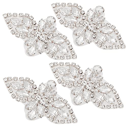 craspire Kristall-Strassapplikationen, 4 Stück, Hochzeitsapplikationen Zum Aufbügeln, Strass, Hot Fix, Applikationen Für Braut, Hochzeit, Schärpe, Kristallgürtel, Kleid, DIY, Nähen, Kopfbedeckungen craspire Kristall-Strassapplikationen, 4 Stück, Hochzeitsapplikationen Zum Aufbügeln, Strass, Hot Fix, Applikationen Für Braut, Hochzeit, Schärpe, Kristallgürtel, Kleid, DIY, Nähen, Kopfbedeckungen von craspire