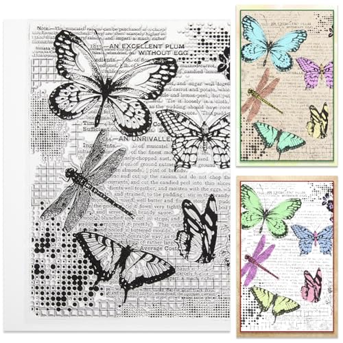 craspire Libelle Schmetterling Klarer Gummistempel Text Vintage Transparente Silikonsiegel Stempel Retro Für Journaling Kartenherstellung DIY Scrapbooking Handgemacht Fotoalbum Notizbuch Dekor craspire Libelle Schmetterling Klarer Gummistempel Text Vintage Transparente Silikonsiegel Stempel Retro Für Journaling Kartenherstellung DIY Scrapbooking Handgemacht Fotoalbum Notizbuch Dekor von craspire