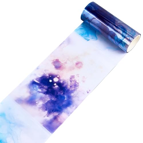 craspire Render PET Klebeband Aufkleber Dekoratives Masking Washi Tape Transparent Bunt DIY Handbuch Basteln Selbstklebend Wasserfest Journaling Scrapbooking Collage Geschenkverpackung Für Tagebuch von craspire