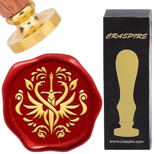 craspire Schwert-Wachs-Siegelstempel, Retro-Drachen-Vintage-Muster, Siegellack-Stempel, 25 mm, Abnehmbarer Messingkopf Mit Palisandergriff Für DIY-Scrapbooking, Einladungen, Geschenkpapier, Umschläge craspire Schwert-Wachs-Siegelstempel, Retro-Drachen-Vintage-Muster, Siegellack-Stempel, 25 mm, Abnehmbarer Messingkopf Mit Palisandergriff Für DIY-Scrapbooking, Einladungen, Geschenkpapier, Umschläge von craspire