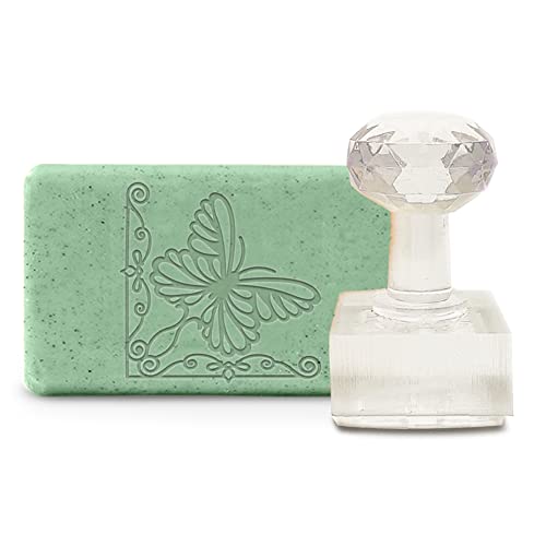 craspire Seifenherstellungsform Schmetterling Acrylstempel DIY Handgefertigter Prägestempel Für Seife Ton Kekse Gummies Kunsthandwerk Basteln Projekte DIY Brautparty Geschenk von craspire