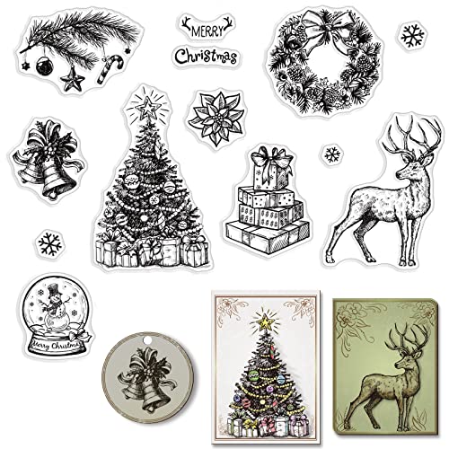 craspire Weihnachts-Klarstempel, Weihnachtsbaum, Elch, Hirsch, Geschenk, Silikonstempel, Siegel, Transparente Silikonstempel Für Weihnachtskarten, Dekoration, DIY, Scrapbooking, Prägung, Album, Dekor craspire Weihnachts-Klarstempel, Weihnachtsbaum, Elch, Hirsch, Geschenk, Silikonstempel, Siegel, Transparente Silikonstempel Für Weihnachtskarten, Dekoration, DIY, Scrapbooking, Prägung, Album, Dekor von craspire