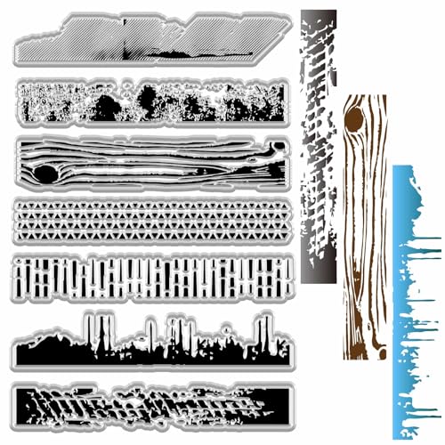 craspire Stadtstempel Transparente Stempelbögen Aus Silikon Transparente Vintage Stempel Mit Stadtrand Siegel Wiederverwendbare Versiegelung Für Handgefertigtes Journaling Karten Fotos Scrapbooking von craspire