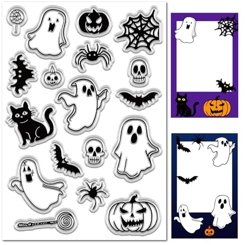 craspire Transparente Stempel Mit Geistermotiv Halloween Kürbis Fledermaus Totenkopf Katze Lutscher Wiederverwendbar Transparente Siegelstempel Aus Silikon Für Journaling Basteln Scrapbooking Alben craspire Transparente Stempel Mit Geistermotiv Halloween Kürbis Fledermaus Totenkopf Katze Lutscher Wiederverwendbar Transparente Siegelstempel Aus Silikon Für Journaling Basteln Scrapbooking Alben von craspire
