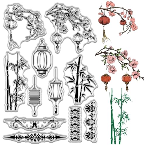 craspire Transparente Stempel Mit Laternen Bambus Chinesische Muster Blumenrand Rahmen Wiederverwendbare Stempel Aus Silikonkautschuk Für Bastelarbeiten Scrapbooking Journaling Frühlingsfest craspire Transparente Stempel Mit Laternen Bambus Chinesische Muster Blumenrand Rahmen Wiederverwendbare Stempel Aus Silikonkautschuk Für Bastelarbeiten Scrapbooking Journaling Frühlingsfest von craspire