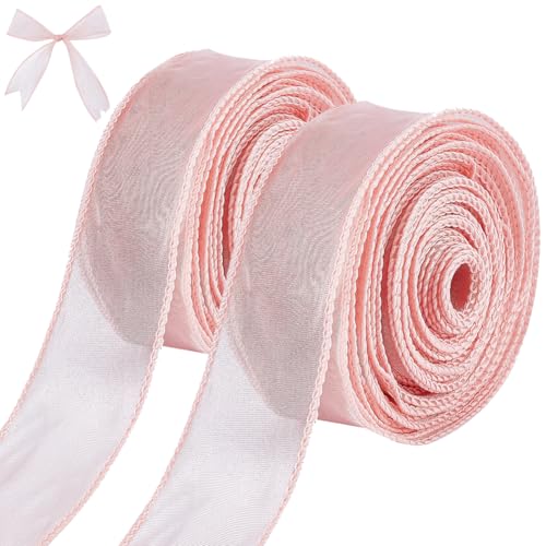 craspire Transparentes Organzaband Hellrosa 40 mm X 10 m Chiffonbandrolle Für DIY-Bastelarbeiten, Geschenkpapier, Strauß, Bögen, Dekorationen Für Hochzeitsfeiern craspire Transparentes Organzaband Hellrosa 40 mm X 10 m Chiffonbandrolle Für DIY-Bastelarbeiten, Geschenkpapier, Strauß, Bögen, Dekorationen Für Hochzeitsfeiern von craspire