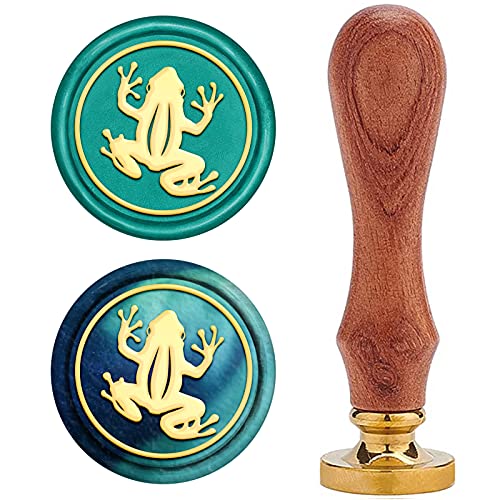 craspire Wachs-Siegel-Stempel, Siegelwachsstempel Froschmuster Retro Holzstempel Wachssiegel 25 mm Abnehmbar Messingdichtung Holzgriff Für Umschläge Einladungen Hochzeit Verschönerung craspire Wachs-Siegel-Stempel, Siegelwachsstempel Froschmuster Retro Holzstempel Wachssiegel 25 mm Abnehmbar Messingdichtung Holzgriff Für Umschläge Einladungen Hochzeit Verschönerung von craspire