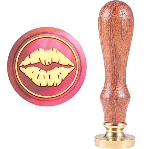 craspire Wachs-Siegel-Stempel, Siegelwachsstempel Lippenmuster Retro Holzstempel Wachssiegel 25 mm Abnehmbar Messingdichtung Holzgriff Für Umschläge Einladungen Hochzeit Verschönerung craspire Wachs-Siegel-Stempel, Siegelwachsstempel Lippenmuster Retro Holzstempel Wachssiegel 25 mm Abnehmbar Messingdichtung Holzgriff Für Umschläge Einladungen Hochzeit Verschönerung von craspire