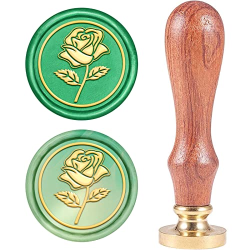 craspire Wachs-Siegel-Stempel, Siegelwachsstempel Rosafarbenes Blumenmuster Retro Holzstempel Wachssiegel 25 mm Abnehmbar Messingdichtung Holzgriff Für Umschlag Einladung Hochzeit Verschönerung craspire Wachs-Siegel-Stempel, Siegelwachsstempel Rosafarbenes Blumenmuster Retro Holzstempel Wachssiegel 25 mm Abnehmbar Messingdichtung Holzgriff Für Umschlag Einladung Hochzeit Verschönerung von craspire
