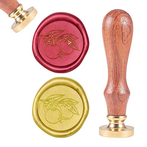 craspire Wachs-Siegel-Stempel Orange Auf Zweig Mit Blütenblatt, Siegellack Stempel Obst Retro Holzstempel Wachsdichtung 25mm Abnehmbar Messingkopf Holzgriff Für Partyhochzeitseinladungs-Umschlag craspire Wachs-Siegel-Stempel Orange Auf Zweig Mit Blütenblatt, Siegellack Stempel Obst Retro Holzstempel Wachsdichtung 25mm Abnehmbar Messingkopf Holzgriff Für Partyhochzeitseinladungs-Umschlag von craspire