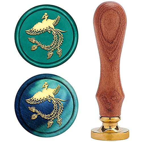 craspire Wachs-Siegel-Stempel Phönix, Siegelwachsstempel Vogel Retro Holzstempel Tier Wachssiegel 25 mm Abnehmbar Messingkopf Holzgriff Für Umschlag Einladung Hochzeit Verschönerung Flasche craspire Wachs-Siegel-Stempel Phönix, Siegelwachsstempel Vogel Retro Holzstempel Tier Wachssiegel 25 mm Abnehmbar Messingkopf Holzgriff Für Umschlag Einladung Hochzeit Verschönerung Flasche von craspire
