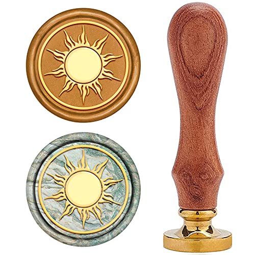 craspire Wachssiegelstempel, Wachssiegelstempel Sonne Jahrgang Wachs-Siegel-Stempel Retro Holzstempel Abnehmbar Messingdichtung Holzgriff Für Hochzeitseinladungen Verschönerung craspire Wachssiegelstempel, Wachssiegelstempel Sonne Jahrgang Wachs-Siegel-Stempel Retro Holzstempel Abnehmbar Messingdichtung Holzgriff Für Hochzeitseinladungen Verschönerung von craspire