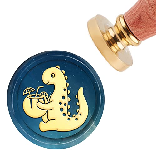 craspire Wachssiegelstempel Dinosaurier-Siegelstempel 30 mm Abnehmbarer Messingkopf-Siegelstempel Mit Holzgriff craspire Wachssiegelstempel Dinosaurier-Siegelstempel 30 mm Abnehmbarer Messingkopf-Siegelstempel Mit Holzgriff von craspire