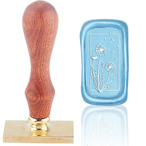 CRASPIRE Wachssiegelstempel Löwenzahn Vintage Siegellackstempel Pflanzen Rechteck Abnehmbarer Messingkopf Siegelstempel Mit Holzgriff Für Hochzeitseinladungen Weihnachten Thanksgiving Geschenkpapier CRASPIRE Wachssiegelstempel Löwenzahn Vintage Siegellackstempel Pflanzen Rechteck Abnehmbarer Messingkopf Siegelstempel Mit Holzgriff Für Hochzeitseinladungen Weihnachten Thanksgiving Geschenkpapier von craspire