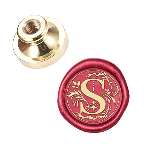 CRASPIRE Wax Seal Stamp Kopf Buchstabe S., Abnehmbare Versiegelung Messing Stempelkopf Für Kreative Geschenkumschläge Einladungskarten Dekoration von craspire