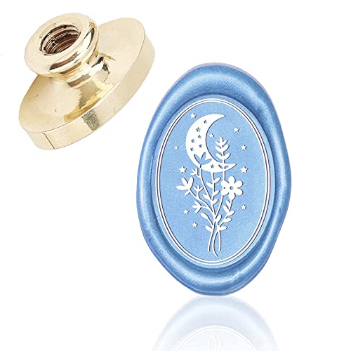 craspire Wax Seal Stamp Moon, Ovaler Siegelstempelkopf Nur Für Hochzeitseinladungen Crads Flasche Geschenkdekoration craspire Wax Seal Stamp Moon, Ovaler Siegelstempelkopf Nur Für Hochzeitseinladungen Crads Flasche Geschenkdekoration von craspire