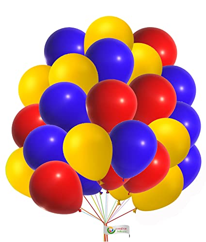 30 Stück 25,4 cm Luftballons Gelb Rot Blau Latex Ballons Mix Pack für Geburtstag Hochzeit Baby Shower Party Dekoration Supplies 30 Stück 25,4 cm Luftballons Gelb Rot Blau Latex Ballons Mix Pack für Geburtstag Hochzeit Baby Shower Party Dekoration Supplies von creative balloons