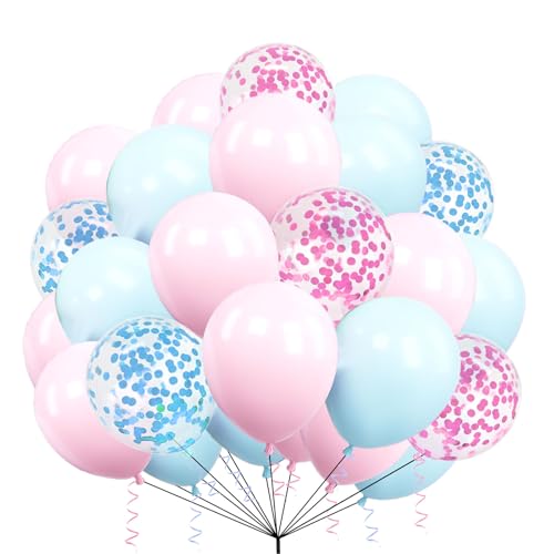 30 Stück Luftballons Packung Pastellblau & Pastell Rosa Luftballons 10 Zoll Luftballons Latex Ballons Geburtstag Party Ballon Dekoration für Hochzeit Baby Shower Abschlussfeier Jubiläum von creative balloons
