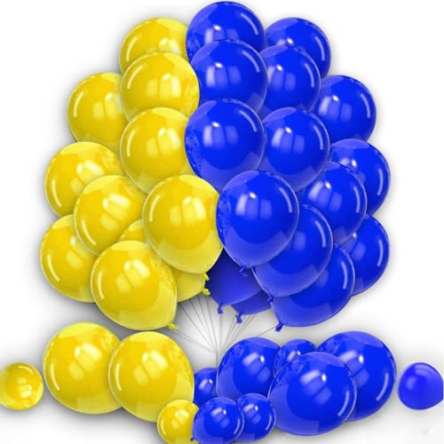 Blaue und gelbe Luftballons, 30 Stück, 25,4 cm, dunkelblau-gelber Ballon für Männer, Jungen, Babyparty, Verlobung, Jahrestag, Hochzeit, Abschlussfeier, Ruhestand, Geburtstag, Party-Dekoration Blaue und gelbe Luftballons, 30 Stück, 25,4 cm, dunkelblau-gelber Ballon für Männer, Jungen, Babyparty, Verlobung, Jahrestag, Hochzeit, Abschlussfeier, Ruhestand, Geburtstag, Party-Dekoration von creative balloons