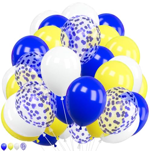 Blaue und gelbe Luftballons, 30 Stück, 25,4 cm, gelb, königsblau, weiß, Konfetti-Latex-Ballon-Set für Jungen und Herren, Geburtstag, Abschlussfeier, Jahrestag, Babyparty, Hochzeit, Verlobung, Blaue und gelbe Luftballons, 30 Stück, 25,4 cm, gelb, königsblau, weiß, Konfetti-Latex-Ballon-Set für Jungen und Herren, Geburtstag, Abschlussfeier, Jahrestag, Babyparty, Hochzeit, Verlobung, von creative balloons