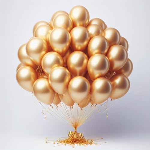Goldene Luftballons, 30,5 cm, 50 Stück, goldene Geburtstagsparty-Ballons für Geburtstagsdekorationen, goldene Hochzeit, Jubiläumsdekorationen, Babyparty-Dekoration, Party-Dekoration Goldene Luftballons, 30,5 cm, 50 Stück, goldene Geburtstagsparty-Ballons für Geburtstagsdekorationen, goldene Hochzeit, Jubiläumsdekorationen, Babyparty-Dekoration, Party-Dekoration von creative balloons