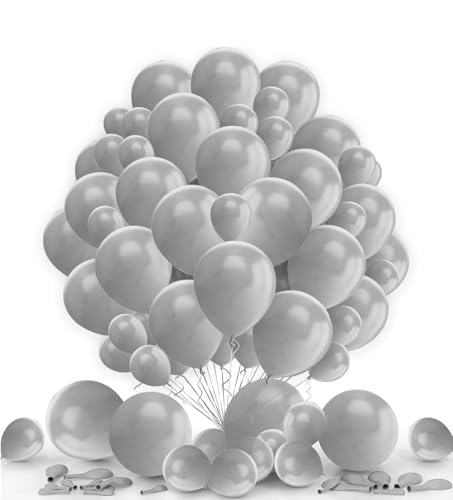 Graue Luftballons, 30,5 cm, 50 Stück, graue Luftballons für Abschluss, Geburtstag, Party, Antrag, Babyparty, Jahrestag, Dekoration Graue Luftballons, 30,5 cm, 50 Stück, graue Luftballons für Abschluss, Geburtstag, Party, Antrag, Babyparty, Jahrestag, Dekoration von creative balloons