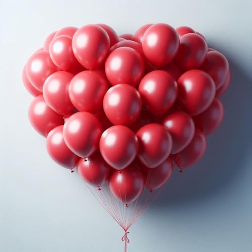 Rote Luftballons, 30,5 cm, 50 Stück, rote, romantische Luftballons für Geburtstag, Hochzeit, Verlobung, Jahrestag, Motto-Party-Dekorationen Rote Luftballons, 30,5 cm, 50 Stück, rote, romantische Luftballons für Geburtstag, Hochzeit, Verlobung, Jahrestag, Motto-Party-Dekorationen von creative balloons
