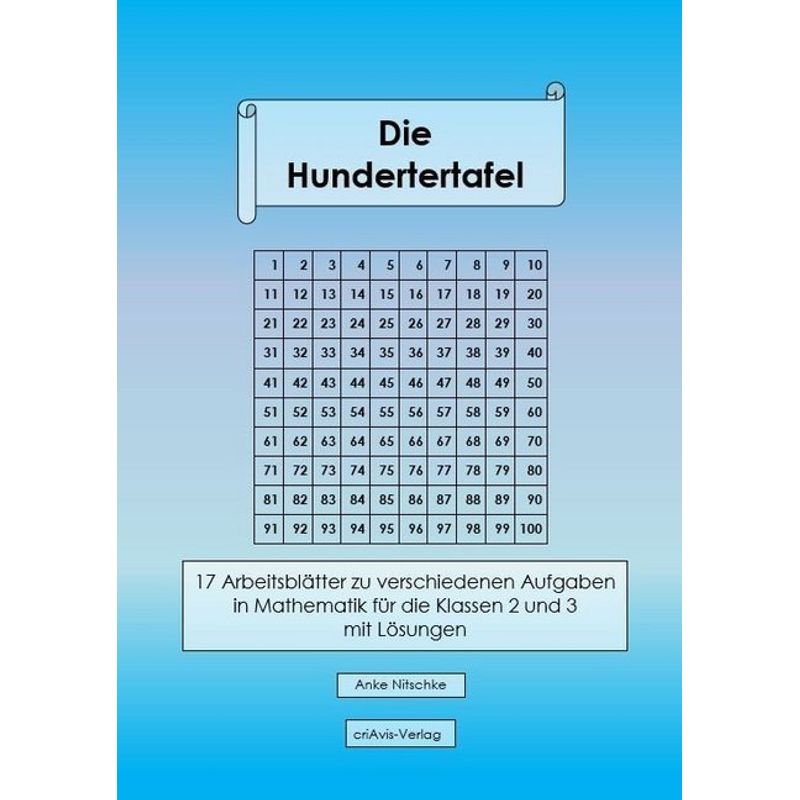 Die Hundertertafel - Anke Nitschke, Kartoniert (TB) von criAvis-Verlag