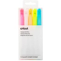 cricut™ Gelstifte für Schneideplotter 5 St. farbsortiert (pink, weiß, orange, gelb, blau), 5 St. von cricut™