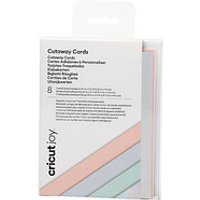 cricut™ Pastel Sampler Klebekarten für Schneideplotter farbsortiert,  8 St. von cricut™
