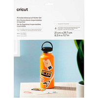 cricut™ bedruckbare Aufkleberfolie für Schneideplotter transparent,  6 St. von cricut™
