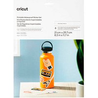 cricut™ bedruckbare Aufkleberfolie für Schneideplotter weiß,  6 St. von cricut™