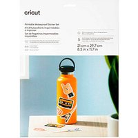 cricut™ bedruckbare Aufkleberfolie für Schneideplotter weiß holografisch,  5 St. von cricut™