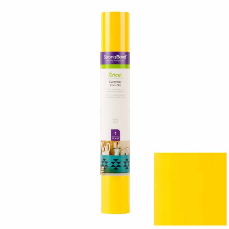 cricut Everyday Iron On Bügelfolie 30,5x61cm Gelb von cricut
