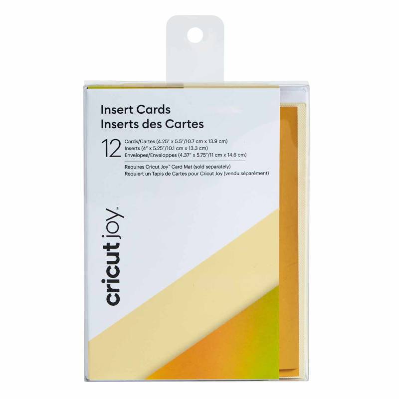 cricut Joy Insert Card Kartenset 10,7x13,9cm 12 Stück Creme-Gold von cricut