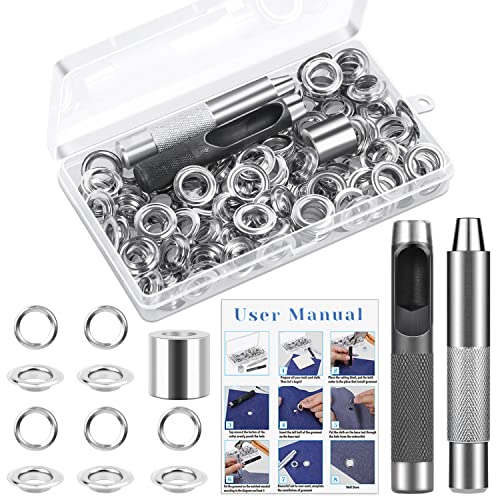120 Sets Ösen Werkzeugset Cridoz Tülle Kit 1/2 Zoll Ösen mit Werkzeug und Aufbewahrungsbox 120 Sets Ösen Werkzeugset Cridoz Tülle Kit 1/2 Zoll Ösen mit Werkzeug und Aufbewahrungsbox von cridoz