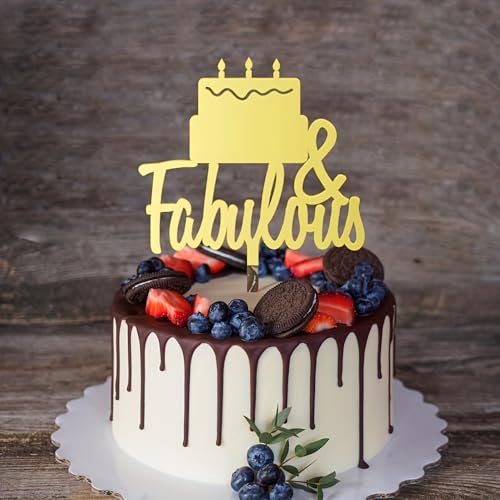 Tortenaufsatz "Happy Birthday" aus Acryl, goldfarben, glitzernd, für Geburtstag, Party, Kuchen, Desserts, Gebäck Tortenaufsatz "Happy Birthday" aus Acryl, goldfarben, glitzernd, für Geburtstag, Party, Kuchen, Desserts, Gebäck von crsppior