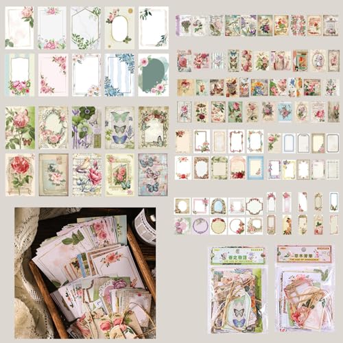 200 Stück Sticker Set, Selbstklebend Scrapbooking Papier, Journal Fotoalbum Aufkleber Stickers Zubehör, Dekorative Aufkleber für Journaling Fotoalbum Sammelalbum Kalender Notizbuch von cuhostki